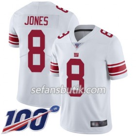 New York Giants Tröjor Daniel Jones 8 Nike Vit 100th - Herr